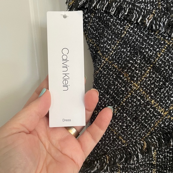 NWT Tweed Calvin Klein Dress - Picture 4 of 5